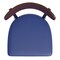 Flash Furniture Blue Vinyl Barstool with Walnut Wood Back, 2PK 2-XU-DG6V6BLV-WAL-GG - alternate 8